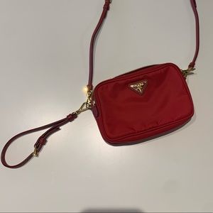 Red Mini Prada Crossbody